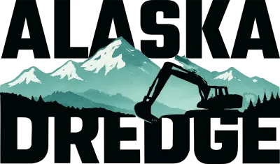 Alaska Dredge Logo White