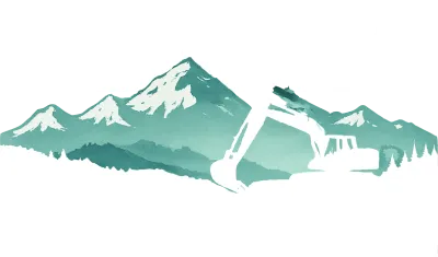 Alaska Dredge Logo White